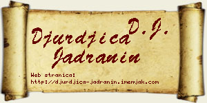 Đurđica Jadranin vizit kartica